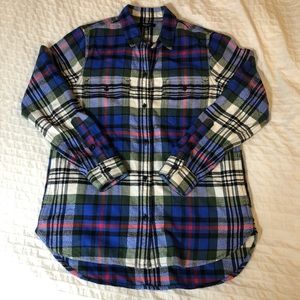 SOLD - Madewell ExBoyfriend Flannel Larchmond Plaid Shirt